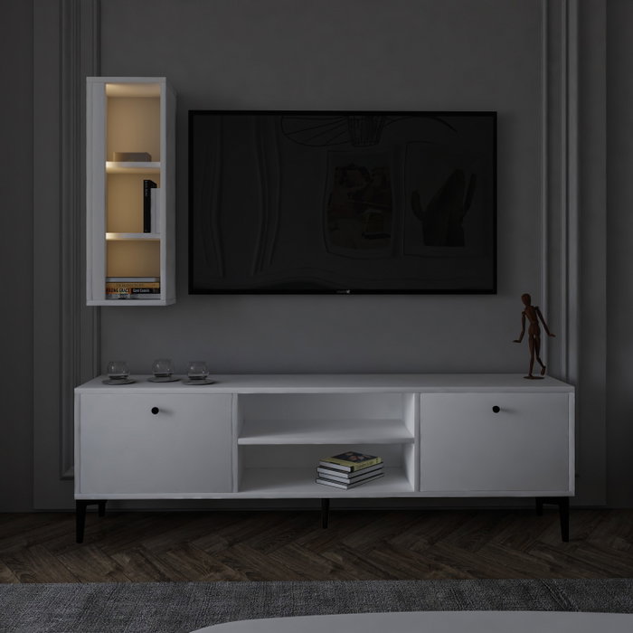 Hanah Home Mueble de TV Blanco